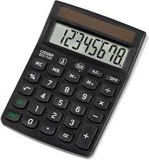 Calculadora Básica Citizen ECC-210 - Escritorio Negro