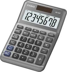 Calculadora Casio MS-80F: 8 Dígitos y Funciones Avanzadas