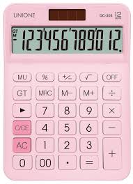 Calculadora Grande UNIONE con LCD Brillante - Ideal para Oficina y Escuela