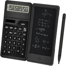 Calculadora LCD Solar de 12 Dígitos con Bloc de Notas