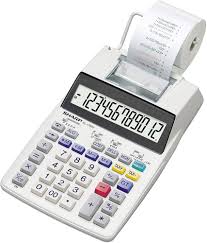 Calculadora de Escritorio Sharp EL-1750V - Pantalla LCD 12 Dígitos