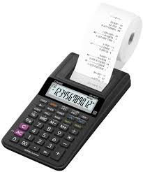 Calculadora Impresora Negra para Oficina