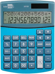 Calculadora Sobremesa XF28: Solar y Pilas