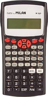 Calculadora Científica Milan 159110RBL con Pantalla LCD de 2 Líneas