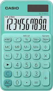 Calculadora CASIO SL-310UC-GN Verde Compacta