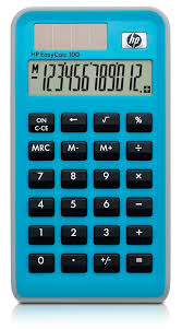 HP EasyCalc 100 - Calculadora Básica de Bolsillo Azul