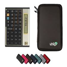 Calcuso HP 12C - Pack de 4 Calculadoras de Bolsillo Negras