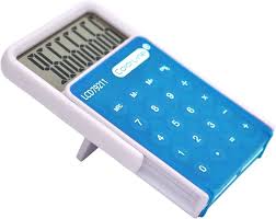 Calculadora Pop-UP de Silicona - Pantalla LCD