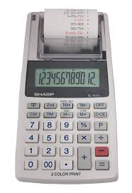 Calculadora Mini Sharp EL-1611 V con Impresora