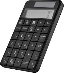 Teclado Numérico 2 en 1 con Calculadora Inalámbrica
