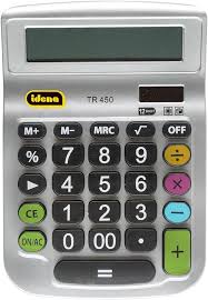 Calculadora de Sobremesa Idena TR 450 con Pantalla de 12 Dígitos