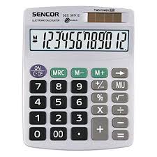 Calculadora de Mesa Sencor SEC 367/12 con Pantalla LCD de 12 Dígitos