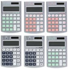 Pack de 6 Calculadoras Milan Silver