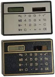 Calculadora Solar Ultradelgada S7o0 - Tamaño Tarjeta de Crédito