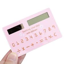 Calculadora Mini Solar Ultrafina de Dibujos Animados 8 Dígitos