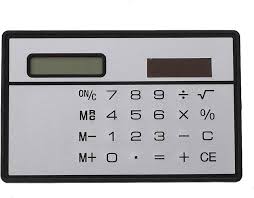 Calculadora de Bolsillo Tarjeta de Crédito