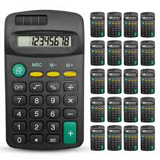 Calculadora de Bolsillo 20 Unidades - Mini 8 Dígitos