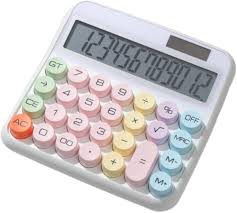 Calculadora Rosa HUIOP con Pantalla LCD Grande