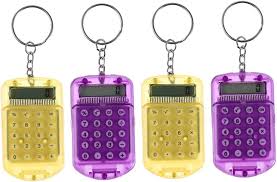 VILLCASE: Mini Llaveros Calculadora Científica (Pack de 4)