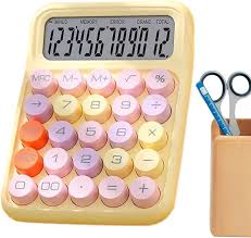 Calculadora Escolar Colorida de 12 Dígitos