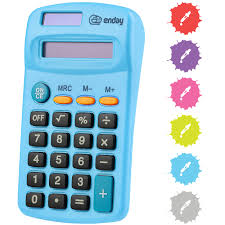 Calculadora Solar Azul Compacta