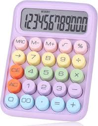 Calculadora Mecánica Holotioee con Pantalla LCD Grande
