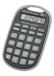 Calculadora Compacta Genie 982 - Portátil y Práctica en Negro y Gris