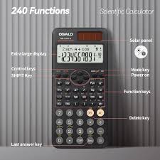 Calculadora Científica OSALO 240 Funciones