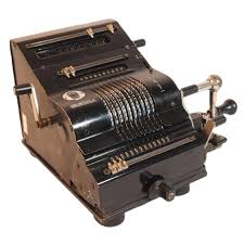Calculadora de Manivela ZXNQ 1942 - Abaco Mecánico Retro
