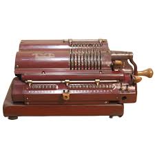 Calculadora de Escritorio ZXNQ - Ábaco de Manivela Antigua Alemana