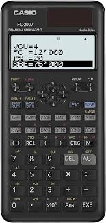 Calculadora Financiera Casio FC-200V-2 Negra