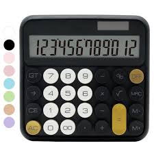 Calculadora Negra Estándar de 12 Dígitos