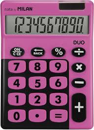 Calculadora de Sobremesa Duo Rosa 10 Dígitos