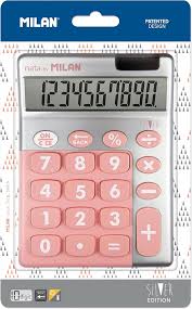Calculadora de Sobremesa 10 Dígitos Silver Rosa