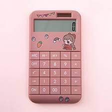 Calculadora Linda de Dibujos Animados para Estudiantes