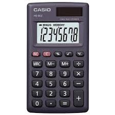 Calculadora Mini Casio HS-8LV-BK-W