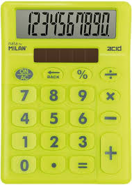 Calculadora Sobremesa 10 Dígitos MILAN® - Amarillo