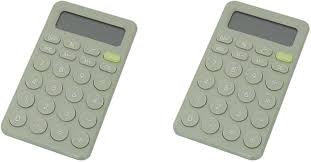 Mini Calculadoras Verdes para Niños - Juego de 2