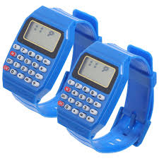 Reloj Calculadora Geométrico para Hombre - 2 Piezas