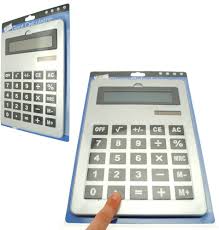 Calculadora Gigante A4 Dual Power 8 Dígitos con Pantalla Giratoria