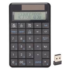 Calculadora Inalámbrica 2 en 1 PUSOKEI con Teclado Numérico