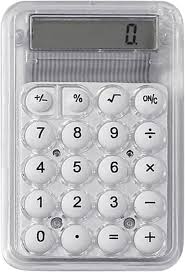 Calculadora Transparente de 8 Dígitos con Pantalla LCD - Ideal para Estudiantes y Profesores