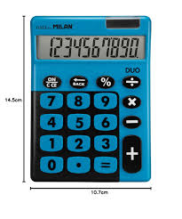 Calculadora Sobremesa MILAN® 10 Dígitos Duo - Azul