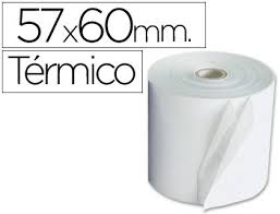 Rollos Térmicos 57x60mm para Calculadoras y Registradoras
