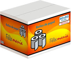 Rollos de Papel Térmico 80x80 para Calculadora - 8 Unidades