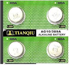 4 Pilas Botón Alcalinas LR1130 LR54 AG10 - 1