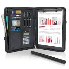 Portafolio Profesional Cinnani A4 con Calculadora y Asas Magnéticas