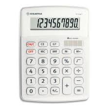 Calculadora de Escritorio Osama - Pantalla Grande LCD 10 Cifras