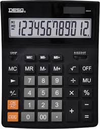 Calculadora de Escritorio DESQ® XL con Pantalla de 12 Dígitos