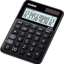 Calculadora Casio MS-20UC-BK Negra Compacta